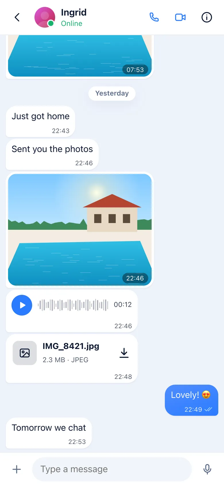 A conversation